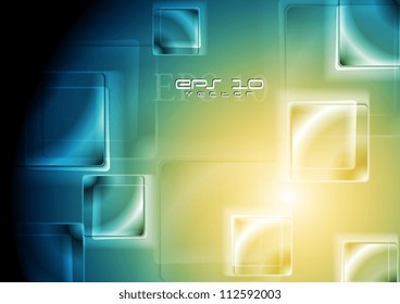 Bright abstract background with squares. Eps 10 vector illustration