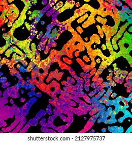 A bright abstract background with a stream of particles on a dark background. Design of flyers for parties, banners for websites, presentations, original packaging. Stock vector illustration.