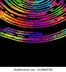 A bright abstract background with a stream of particles on a dark background. Design of flyers for parties, banners for websites, presentations, original packaging. Stock vector illustration.