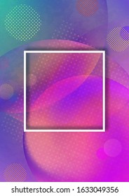 Bright abstract background from transparent circles, gradient colors. Place for text. Modern design template for banners, flyers, covers. Vector illustration