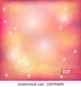 bright abstract background with transparent circles and reflections of light