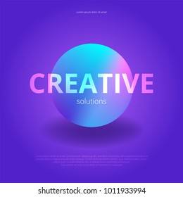 Bright abstract background. Trendy modern design. Vector illustration