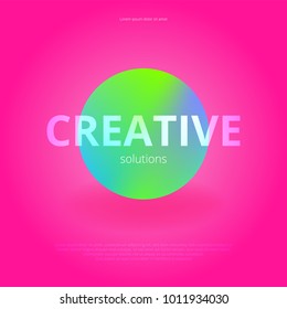 Bright abstract background. Trendy modern design. Vector illustration