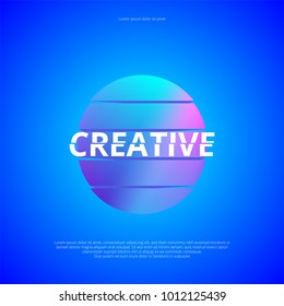 Bright abstract background. Trendy modern design. Vector illustration