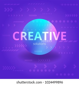 Bright abstract background. Trendy modern design. Vector illustration