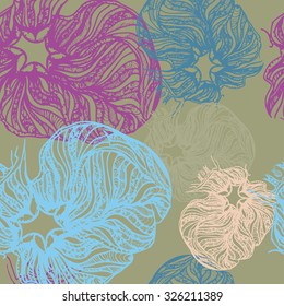 bright abstract background with with unusual forms.
Seamless background for patterns, cards, textile, wallpapers, web pages