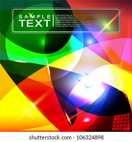 Bright abstract background - vector illustration.