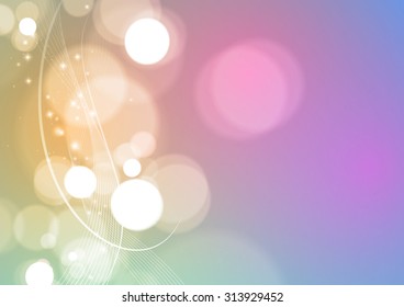 Bright Abstract Background, Vector Illustration