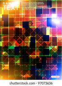 Bright abstract background - vector illustration.