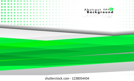 Bright abstract background. Vector template. Green, with a gradient point as the background