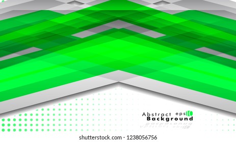 Bright abstract background. Vector template. Green, with a gradient point as the background