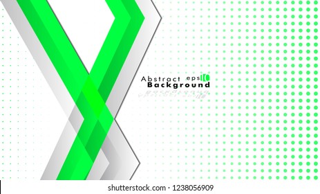 Bright abstract background. Vector template. Green, with a gradient point as the background