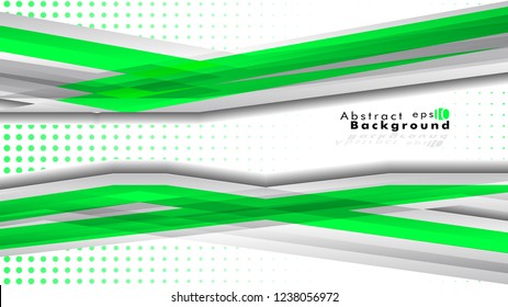 Bright abstract background. Vector template. Green, with a gradient point as the background