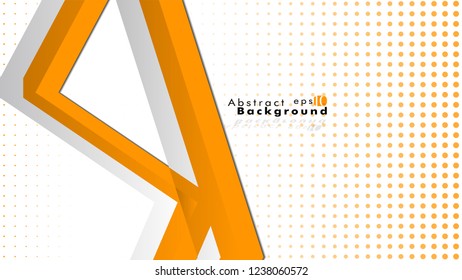 Bright abstract background. Vector template. Orange , with a gradient point as the background