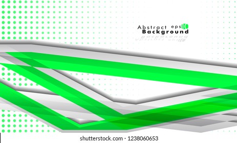 Bright abstract background. Vector template. Green, with a gradient point as the background