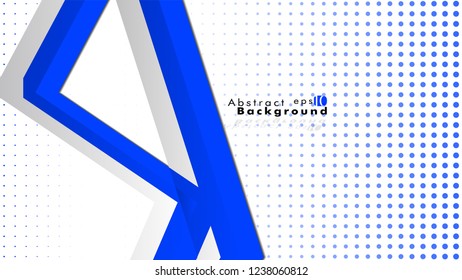 Bright abstract background. Vector template. blue, with a gradient point as the background