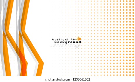Bright abstract background. Vector template. Orange , with a gradient point as the background