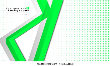 Bright abstract background. Vector template. Green, with a gradient point as the background