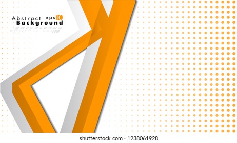Bright abstract background. Vector template. Orange , with a gradient point as the background