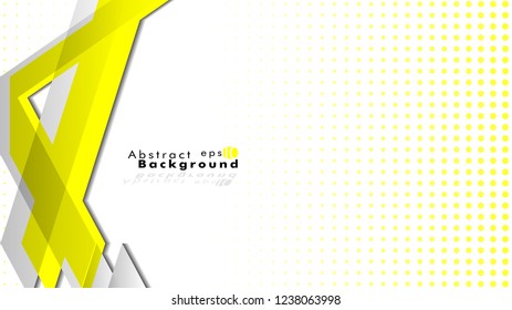 Bright abstract background. Vector template. yellow , with a gradient point as the background