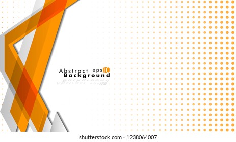 Bright abstract background. Vector template. Orange , with a gradient point as the background