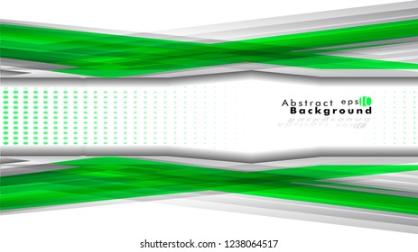 Bright abstract background. Vector template. Green, with a gradient point as the background