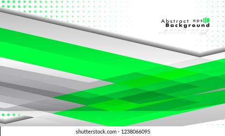 Bright abstract background. Vector template. Green, with a gradient point as the background