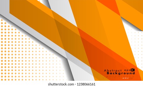 Bright abstract background. Vector template. Orange , with a gradient point as the background