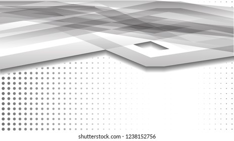 Bright abstract background. Vector template. Grey , with a gradient point as the background