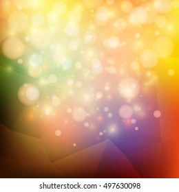 Bright abstract background in vector, triangular geometric style