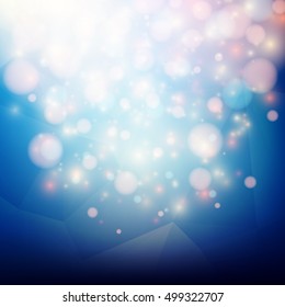 Bright abstract background in vector, triangular geometric style