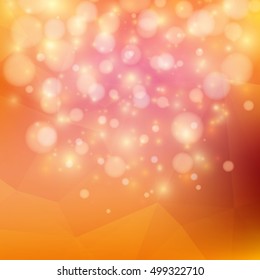 Bright abstract background in vector, triangular geometric style