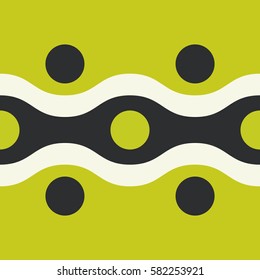 Bright abstract background with wavy geometric elements. Beautiful modern illustration.