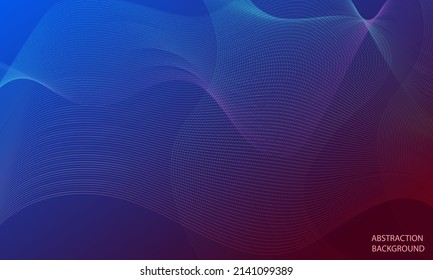 Bright abstract background with wavy multicolored lines.