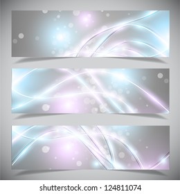 Bright abstract banners collection. Vector illustration eps 10