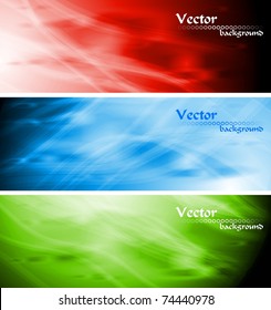 Bright abstract banners collection. Vector illustration eps 10