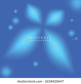  Bright abstract blue background featuring a glowing floral-like shape with soft light effects. Perfect for modern digital designs, wellness themes, technology visuals, and elegant presentation 
