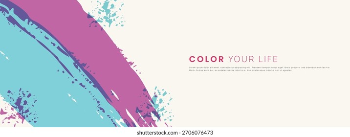Bright Abstract Brush Strokes for Creative Design and Brand Projects.