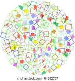 Bright abstract bubbles colorful oval background wallpaper. vector
