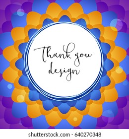 Bright abstract circular background with colorful pattern and place for your text. Template, mock-up for online shopping, advertising, selling banner.