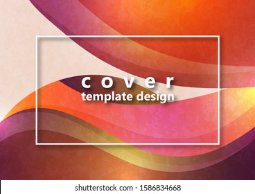Bright abstract color waves, texture. Abstract business background, corporate design. Modern template for card, banner, flyer, brochure. Vector illustration.