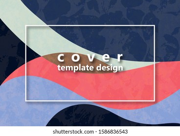 Bright abstract color waves, texture. Abstract business background, corporate design. Modern template for card, banner, flyer, brochure. Vector illustration.