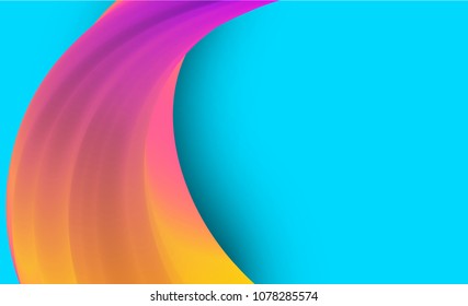 Bright abstract colorful pattern on blue background. Vector illustration.