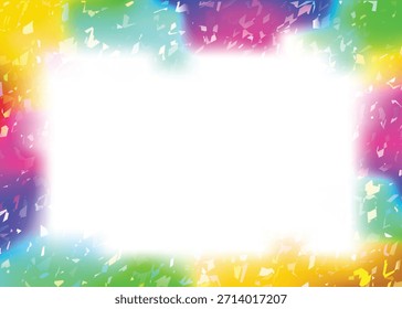 Bright abstract colorful vector design with rainbow glow and floral circle pattern for holiday wallpaper art