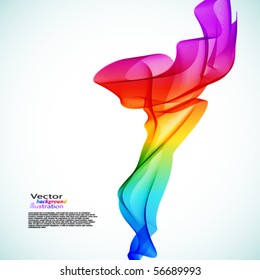 Bright Abstract colorful vector smoke.