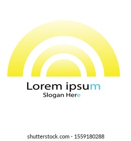 A bright abstract concise logo design