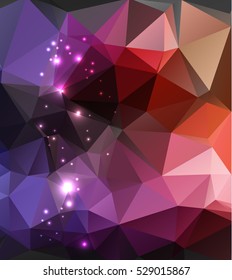 Bright abstract creative Polygon background 
