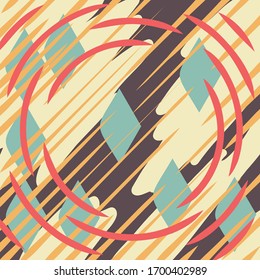 bright abstract fantasy background, flat vector illustration