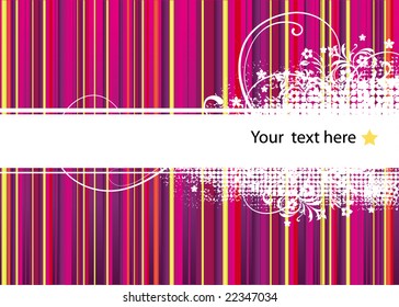 Bright abstract floral background, element for design