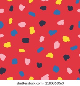bright abstract fun seamless pattern in vector 